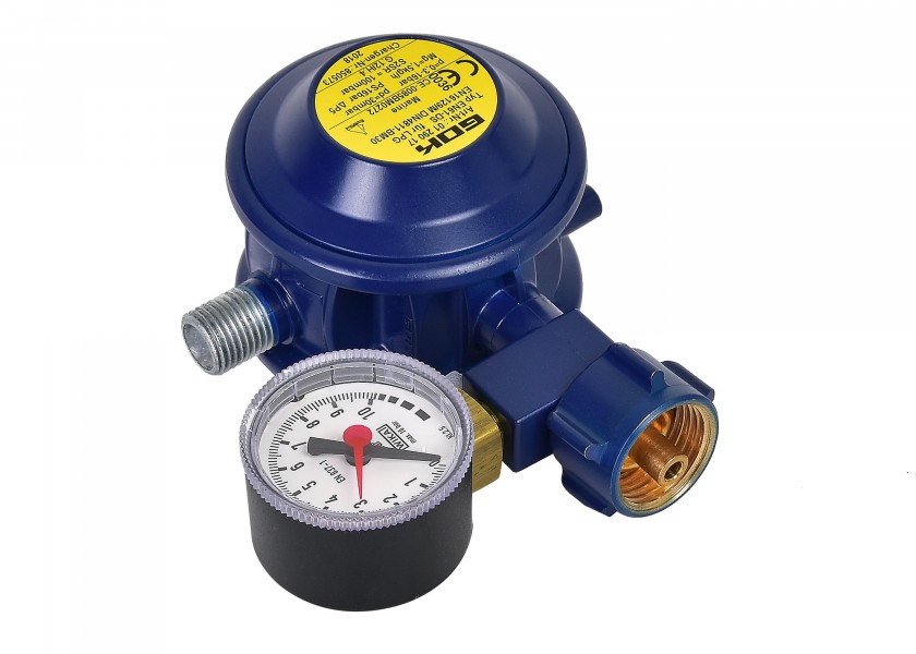 Купить GOK 0129017 Газовый регулятор с манометром, 30 мбар/угловой 36638-bvs 7ft.ru в интернет магазине Семь Футов
