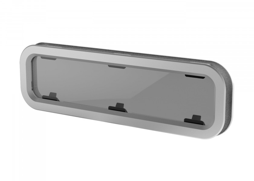 Купить Иллюминатор открывающийся Lewmar Standard Portlight 393420200 191x646x4мм размер 4 с отделкой из белого АБС-пластика 7ft.ru в интернет магазине Семь Футов