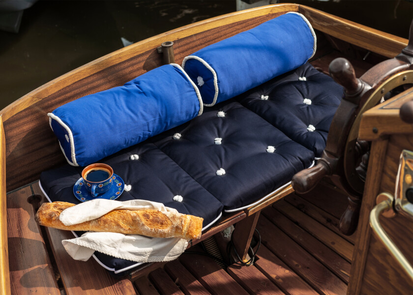 Купить Triple Kapok Cushion / navy-blue 57302-bvs 7ft.ru в интернет магазине Семь Футов