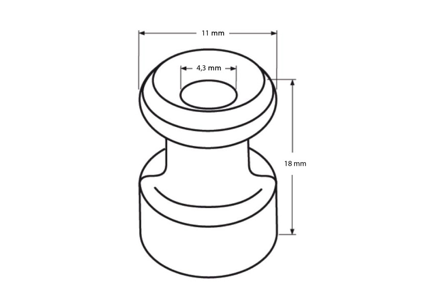 Купить Tarpaulin Button / Shock Cord Holder / stainless steel / 11 x 18 mm 25852-bvs 7ft.ru в интернет магазине Семь Футов