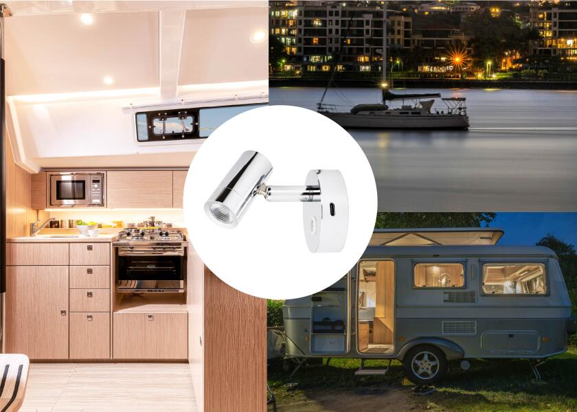 Купить SEATEC LED Reading Light with touch switch and USB-C charging port 31983-bvs 7ft.ru в интернет магазине Семь Футов