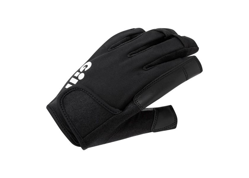 Купить Перчатки спортивные Gill Championship 7243-BLK01-XXL с открытыми пальцами размер XXL черные из нейлона/полиуретана с тканью Dura-Grip на ладони 7ft.ru в интернет магазине Семь Футов