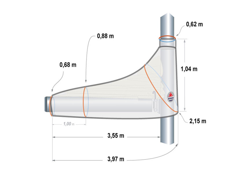 Купить DIEKOW SAILS Чехол на грот / королевский синий / Для длины стрелы: 4,45 м. 7ft.ru в интернет магазине Семь Футов