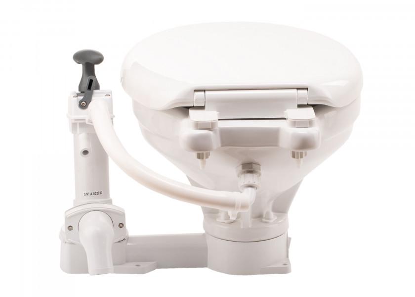 Купить Стандартный туалет Johnson Pump Aqua-T Comfort 80-47230-01 470x465x345 с эргономичным поршневым насосом с ручным приводом 7ft.ru в интернет магазине Семь Футов