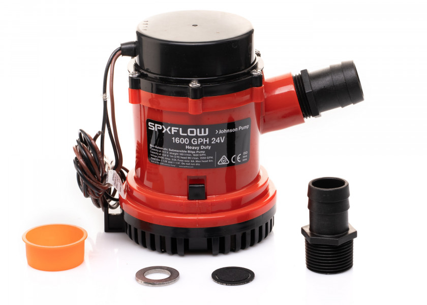 Купить Помпа трюмная Johnson Pump Heavy Duty Bilge 1600GPH 32-1600-02 24В 3,5А 100л/мин под шланг Ø29/38мм погружная высокопроизводительная 7ft.ru в интернет магазине Семь Футов