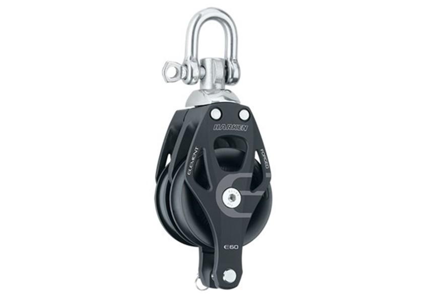 Купить Harken 6270 Element Double Swivel Block 60 mm With Becket Черный Black / Silver 7ft.ru в интернет магазине Семь Футов
