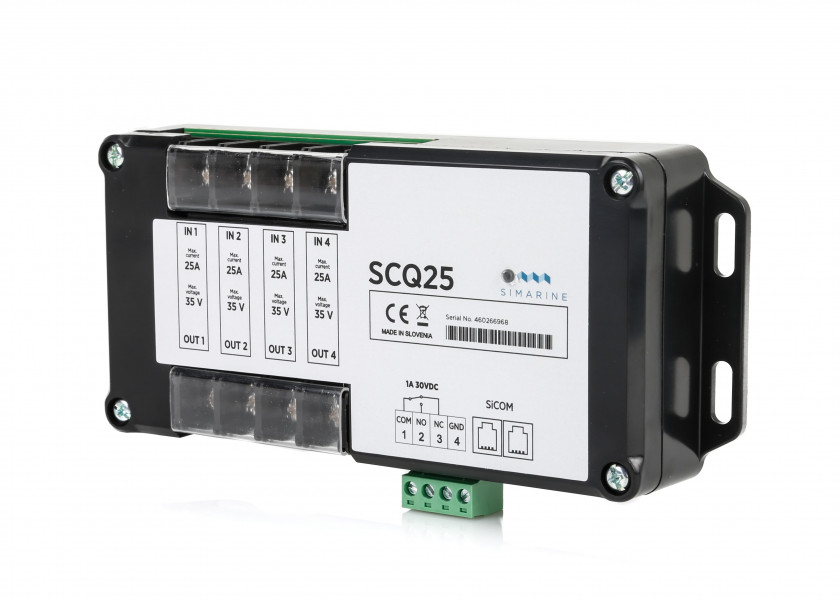 Купить Цифровой шунтирующий модуль Simarine SCQ25 S003 6-35В 4x25A с кабелем 5м 7ft.ru в интернет магазине Семь Футов