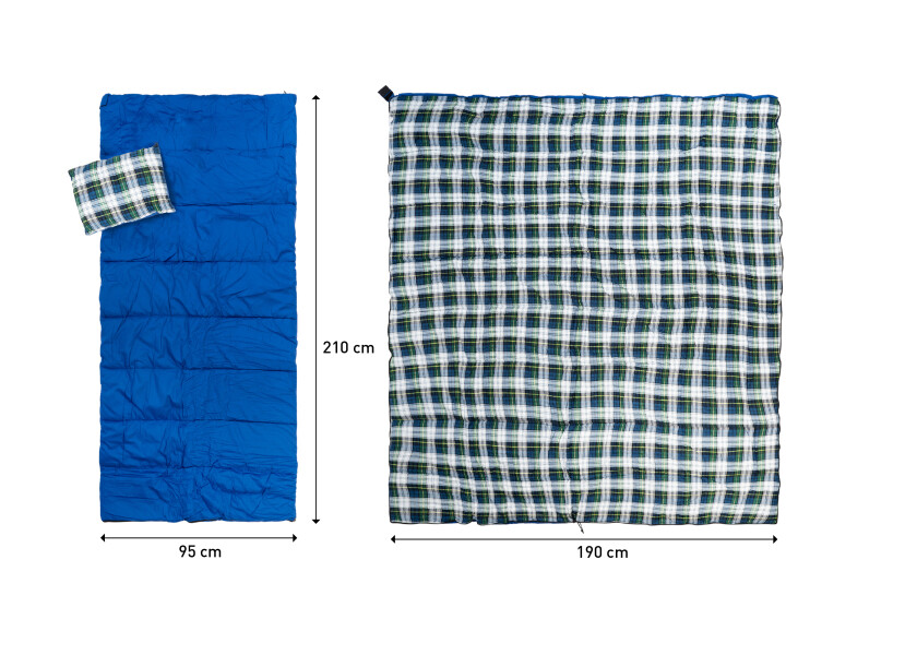 Купить Спальный мешок-одеяло с подушкой / Диапазон температур: от +10 до +5 °C 30981-bvs 7ft.ru в интернет магазине Семь Футов
