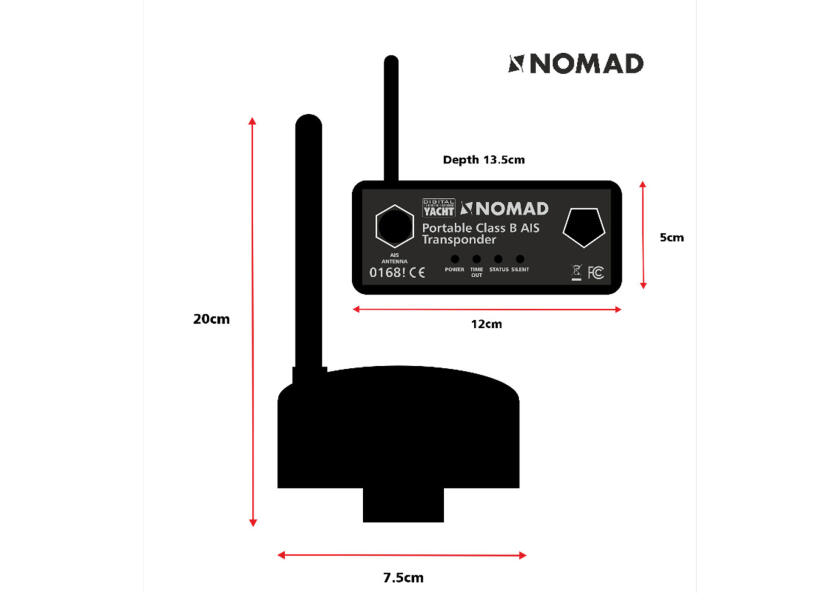 Купить DIGITAL YACHT ZDIGNMD2 Портативный транспондер NOMAD 2 SOTDMA AIS / мощность передачи 5 Вт / включая комбинированную антенну VHF и GPS для судов, купить спасательное снаряжение в интернет-магазине 7ft.ru в интернет магазине Семь Футов