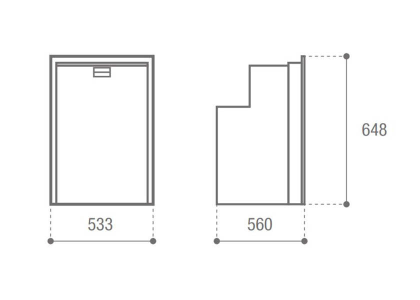 Купить VITRIFRIGO 0400-0517 C90i Холодильник / 90 л. / серый 7ft.ru в интернет магазине Семь Футов