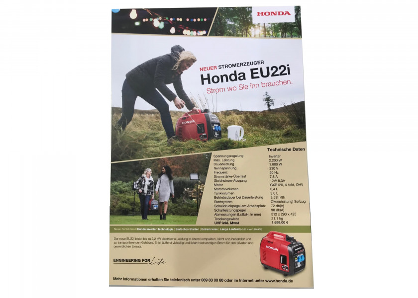 Купить HONDA 830698 Генератор ЕС 22i / 2200 Вт 38537-bvs 7ft.ru в интернет магазине Семь Футов