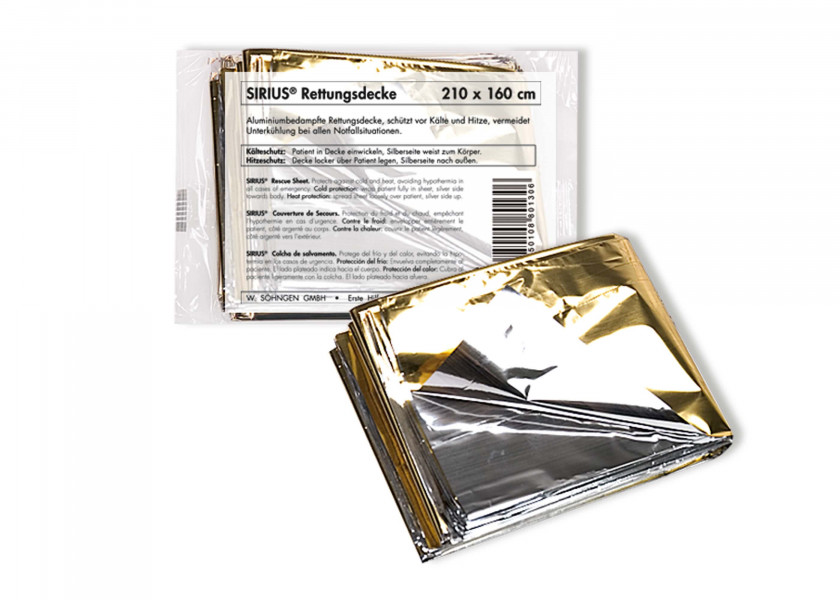 Купить SIRIUS® Survival Blanket / aluminised foil 12233-bvs 7ft.ru в интернет магазине Семь Футов