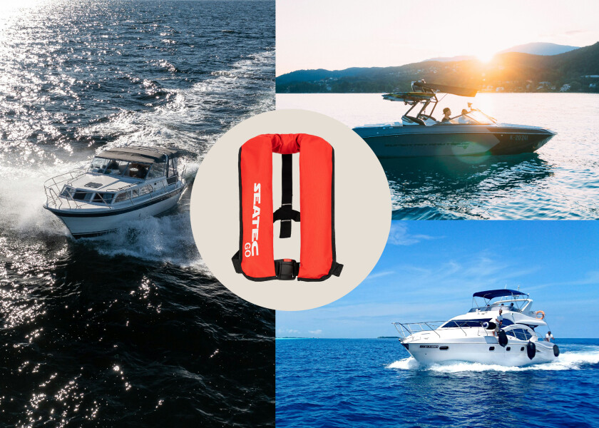 Купить SEATEC GO Автоматический спасательный жилет / 150 Н / красный 7ft.ru в интернет магазине Семь Футов