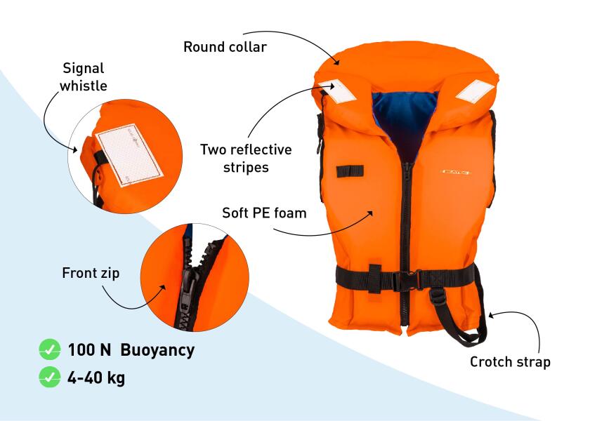 Купить SEATEC 57808 Детский спасательный жилет / 100 Н / 4–40 кг / Для веса: 4 - 15 кг 7ft.ru в интернет магазине Семь Футов