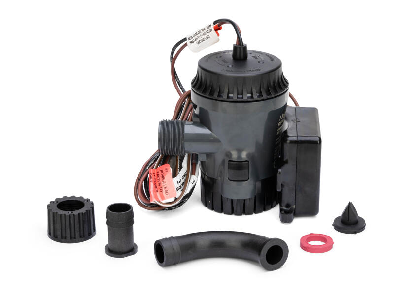 Купить Автоматический погружной трюмный насос Johnson Pump Aqua Void Automatic Ultima Combo 10-13635-01 500GPH 12В 2,7А 38л/мин под шланг Ø19мм корпус из АБС-пластика 7ft.ru в интернет магазине Семь Футов