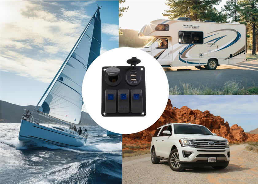 Купить SEATEC Control Panel with Dual USB and Cigarette Lighter Socket 29864-bvs 7ft.ru в интернет магазине Семь Футов