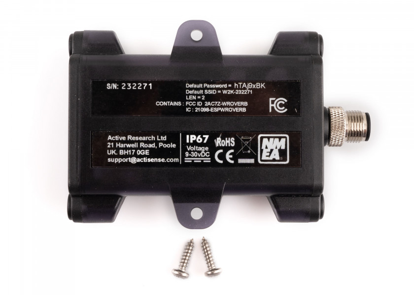 Купить Шлюз Actisense W2K-1 NMEA2000 Wi-Fi 9–30В 70/100мА-12/9В TCP/UDP NMEA0183 8ГБ 2,4ГГц IP67 для судов, купить спасательное снаряжение в интернет-магазине 7ft.ru в интернет магазине Семь Футов