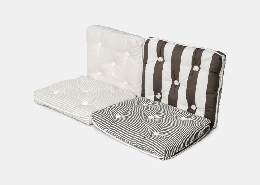 Купить Kapok Single Cushion / anthracite / wide stripes 57354-bvs 7ft.ru в интернет магазине Семь Футов