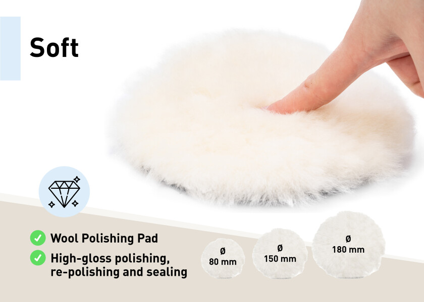 Купить SEATEC Шерстяная полировальная подушечка / Ø: 80 мм 7ft.ru в интернет магазине Семь Футов