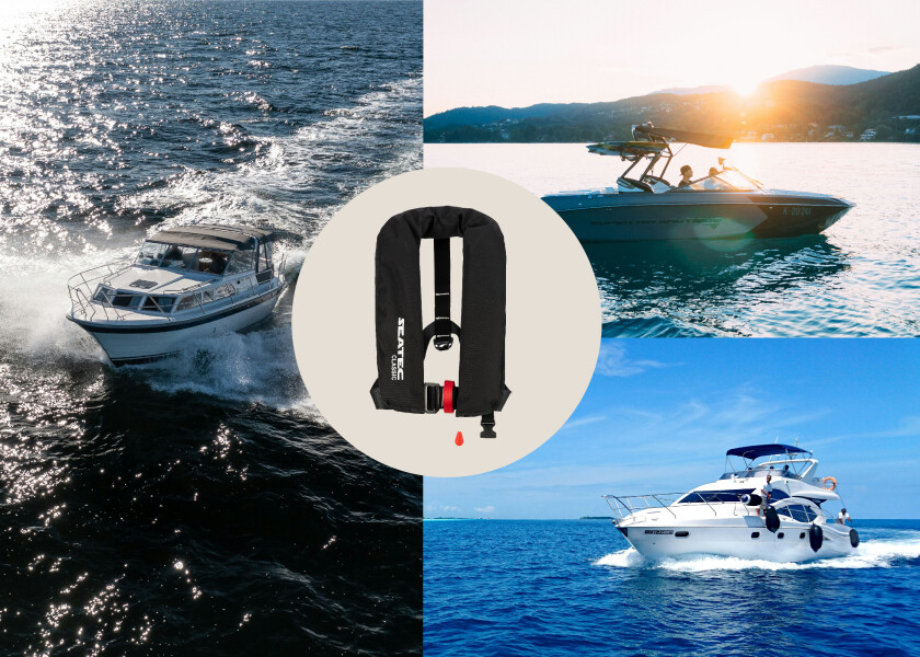 Купить SEATEC Спасательный жилет CLASSIC 165 / черный / комплект из 2 шт. 7ft.ru в интернет магазине Семь Футов