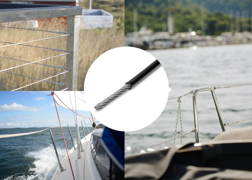 Купить Rail Wire / 4 mm / construction 7x7 / with black sheath 34169-bvs 7ft.ru в интернет магазине Семь Футов