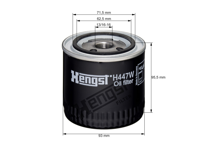 Купить HENGST H447W Масляный фильтр для Volvo Penta (T) MD-22 60701-bvs 7ft.ru в интернет магазине Семь Футов