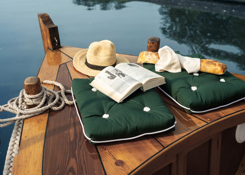 Купить Двойная подушка Kapok / темно-зеленый 57289-bvs 7ft.ru в интернет магазине Семь Футов