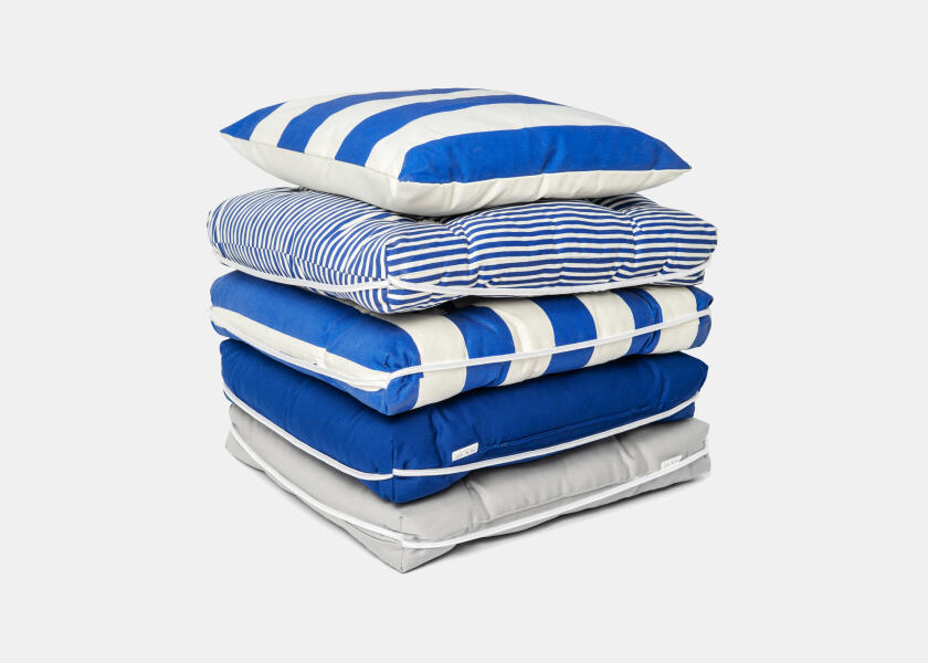 Купить Kapok Single Cushion / royal blue / wide stripes 57347-bvs 7ft.ru в интернет магазине Семь Футов