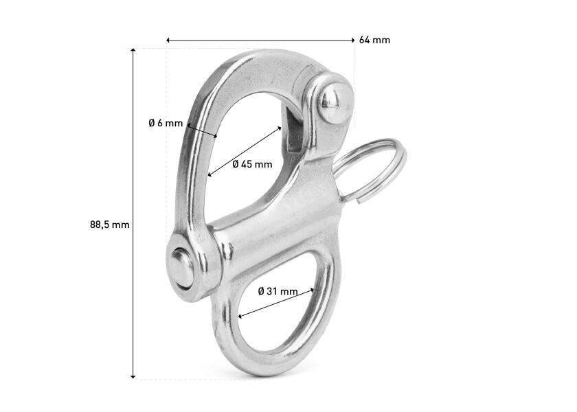 Купить Stainless Steel Snap Shackle 12332-bvs 7ft.ru в интернет магазине Семь Футов