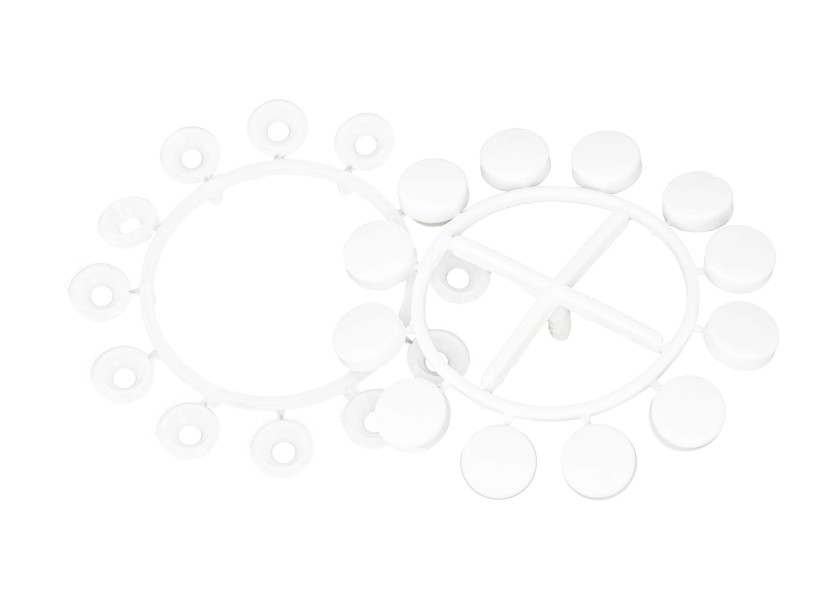 Купить Нейлоновая шайба с колпачком / белая / 14 мм 7ft.ru в интернет магазине Семь Футов