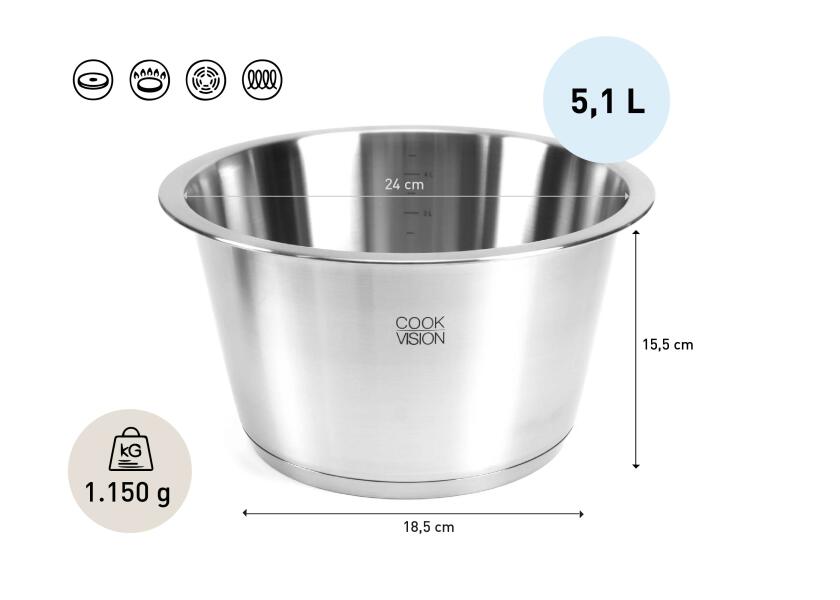 Купить COOKVISION 6161302 NESTO Стартовый набор / 13 предм. / Кастрюли и сковороды 7ft.ru в интернет магазине Семь Футов