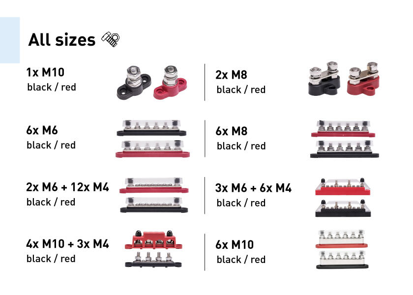 Купить SEATEC Busbar 1xM10 / red 29729-bvs 7ft.ru в интернет магазине Семь Футов
