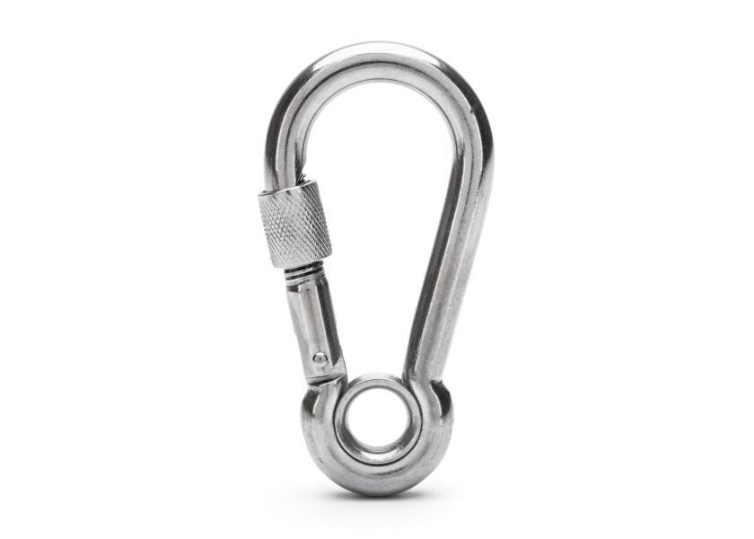 Купить Карабин с закрытым глазком и замком / Длина: 80 мм 58381-bvs 7ft.ru в интернет магазине Семь Футов