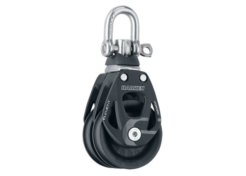 Купить Harken 6269 60 mm Element Двойной поворотный блок Серебристый Black / Silver 7ft.ru в интернет магазине Семь Футов