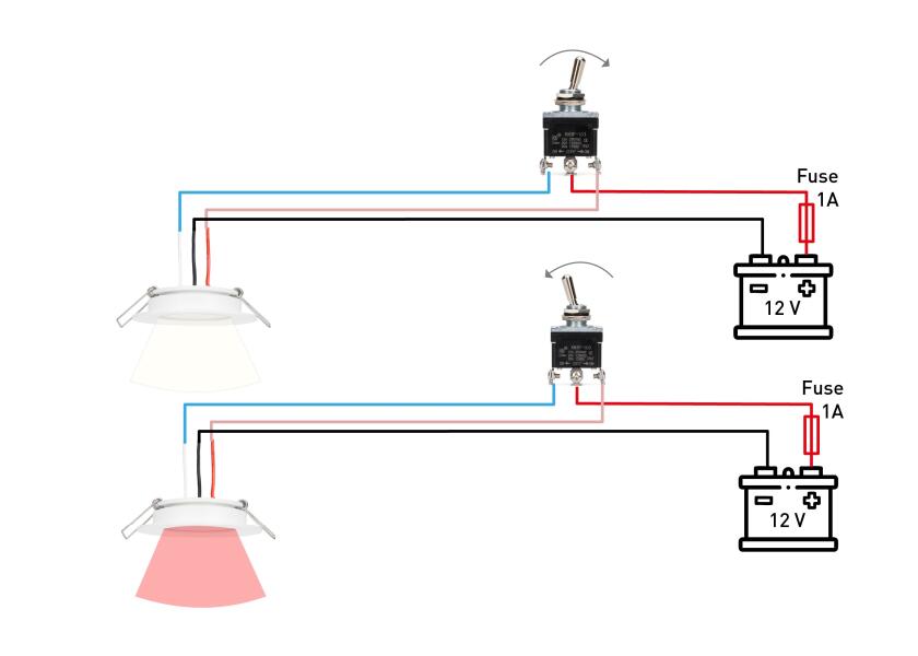 Купить SEATEC LED Ceiling Light / switchable white/red 29815-bvs 7ft.ru в интернет магазине Семь Футов