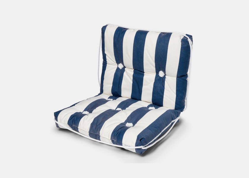 Купить Kapok Double Cushion / navy blue / wide stripes 57358-bvs 7ft.ru в интернет магазине Семь Футов