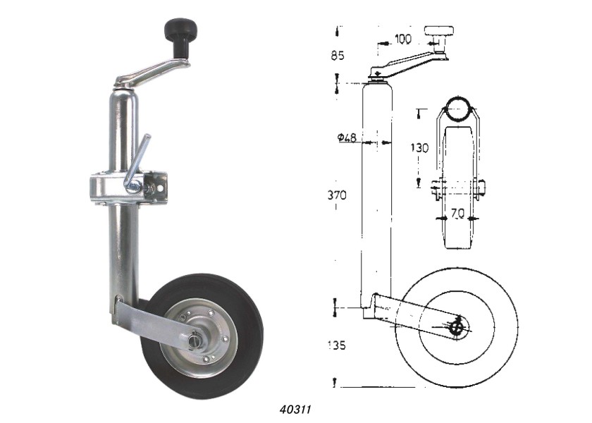 Купить Trailer Jack 40313-bvs 7ft.ru в интернет магазине Семь Футов