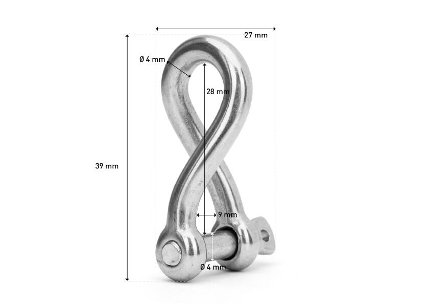 Купить Stainless Steel Shackle, twisted 11119-bvs 7ft.ru в интернет магазине Семь Футов