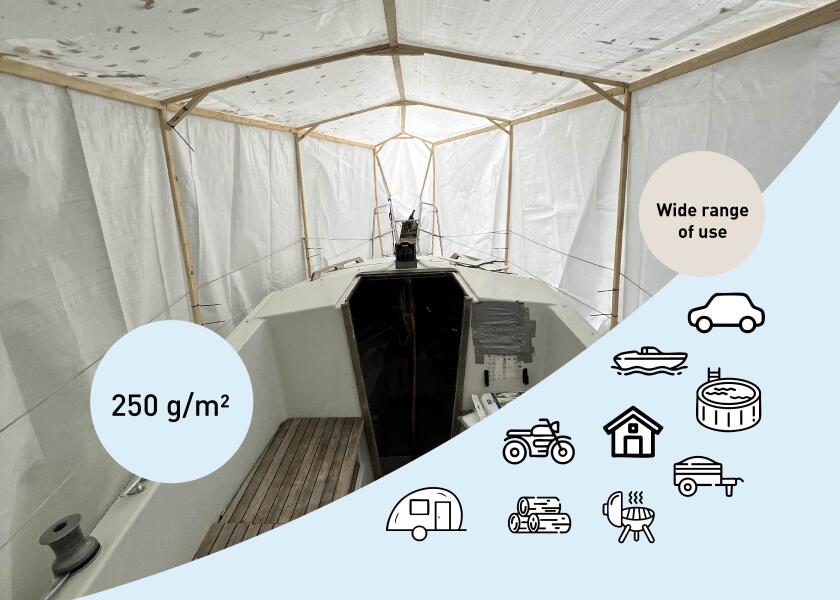 Купить Прочный чехол для хранения 250 г/см / Длина: 12 м; Ширина: 8 м 7ft.ru в интернет магазине Семь Футов