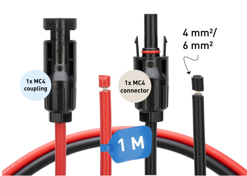 Купить SEATEC MC4 Solar Connection Cable Set / MC4 male-female to open ends / 1 metre 33574-bvs 7ft.ru в интернет магазине Семь Футов