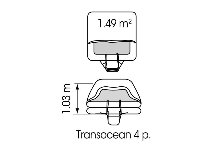 Купить PLASTIMO Международный морской парусный спасательный плот TRANSOCEAN OSR > 24 часа / ISO 9650-1 / Количество человек: 8 7ft.ru в интернет магазине Семь Футов