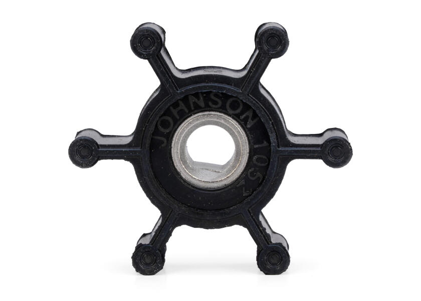 Купить Импеллер с лыской Johnson Pump 09-1052S-9 Ø45,2x12,8мм посадочное Ø8мм 6 лопастей из чёрного маслостойкого нитрила 7ft.ru в интернет магазине Семь Футов