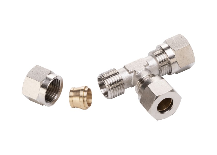 Купить Тройник Vetus HS213 для трубки/шланга 10мм хромированная латунь 7ft.ru в интернет магазине Семь Футов