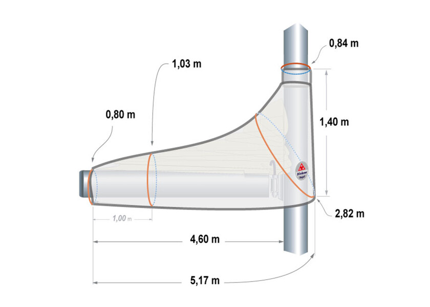 Купить DIEKOW SAILS Чехол на грот/светло-серый / Для длины стрелы: 3,25 м. 7ft.ru в интернет магазине Семь Футов