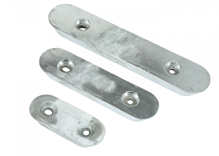 Купить Цинковые аноды плоской формы с отверстиями / Вес: 2,3 кг 7ft.ru в интернет магазине Семь Футов