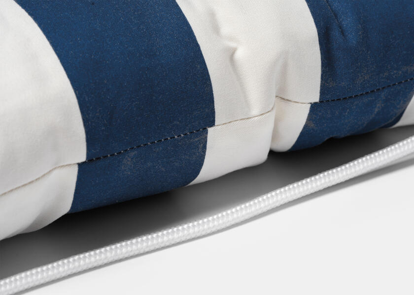 Купить Kapok Single Cushion / navy blue / wide stripes 57345-bvs 7ft.ru в интернет магазине Семь Футов