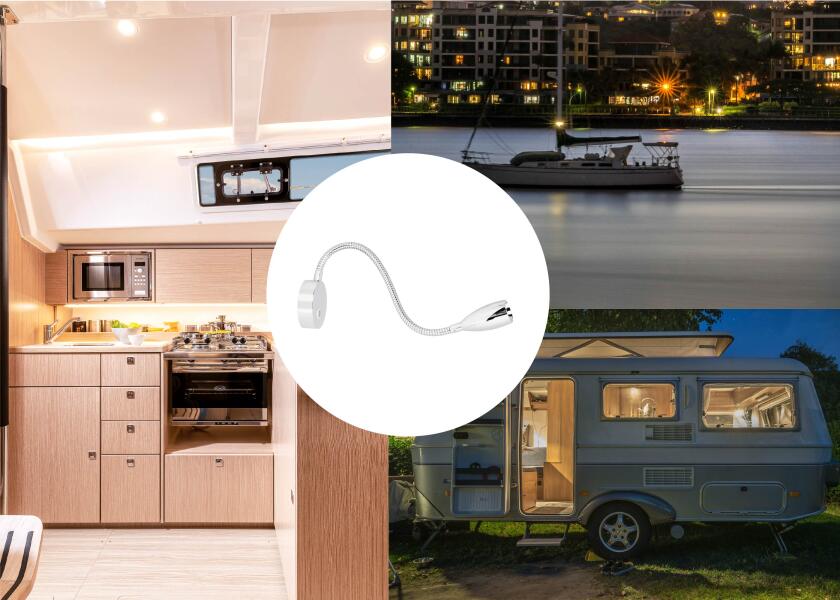 Купить SEATEC LED Reading Light / flexible arm / with touch switch and USB charging port 29813-bvs 7ft.ru в интернет магазине Семь Футов
