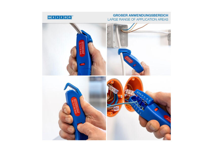 Купить WEICON Cable Stripper No. S 4-28 Multi / with integrated stripping function from 0.5 - 6 mm2 52437-bvs 7ft.ru в интернет магазине Семь Футов