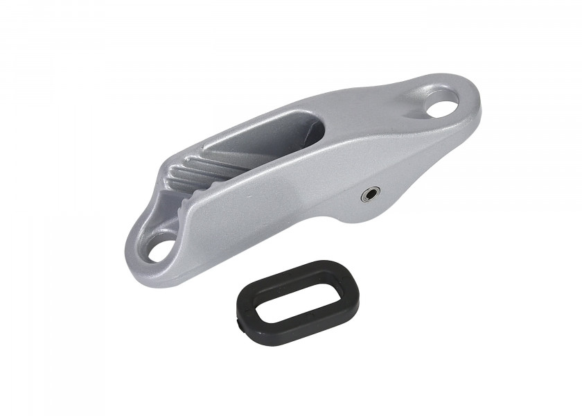 Купить Стопор щелевой для трапеций Clamcleat CL253 для троса Ø4-8мм с нейлоновым звеном 90x18x35мм из алюминия 7ft.ru в интернет магазине Семь Футов