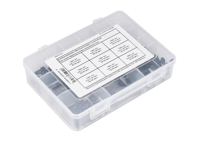 Купить V4A Tapping Screw Set / DIN7981 / fillister head / 200-piece 32068-bvs 7ft.ru в интернет магазине Семь Футов